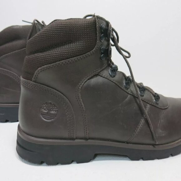 Timberland Soft Toe Leather Boots Shoes Men's Hiking Dress Stiefel Bottes 10.5 - Picture 5 of 7